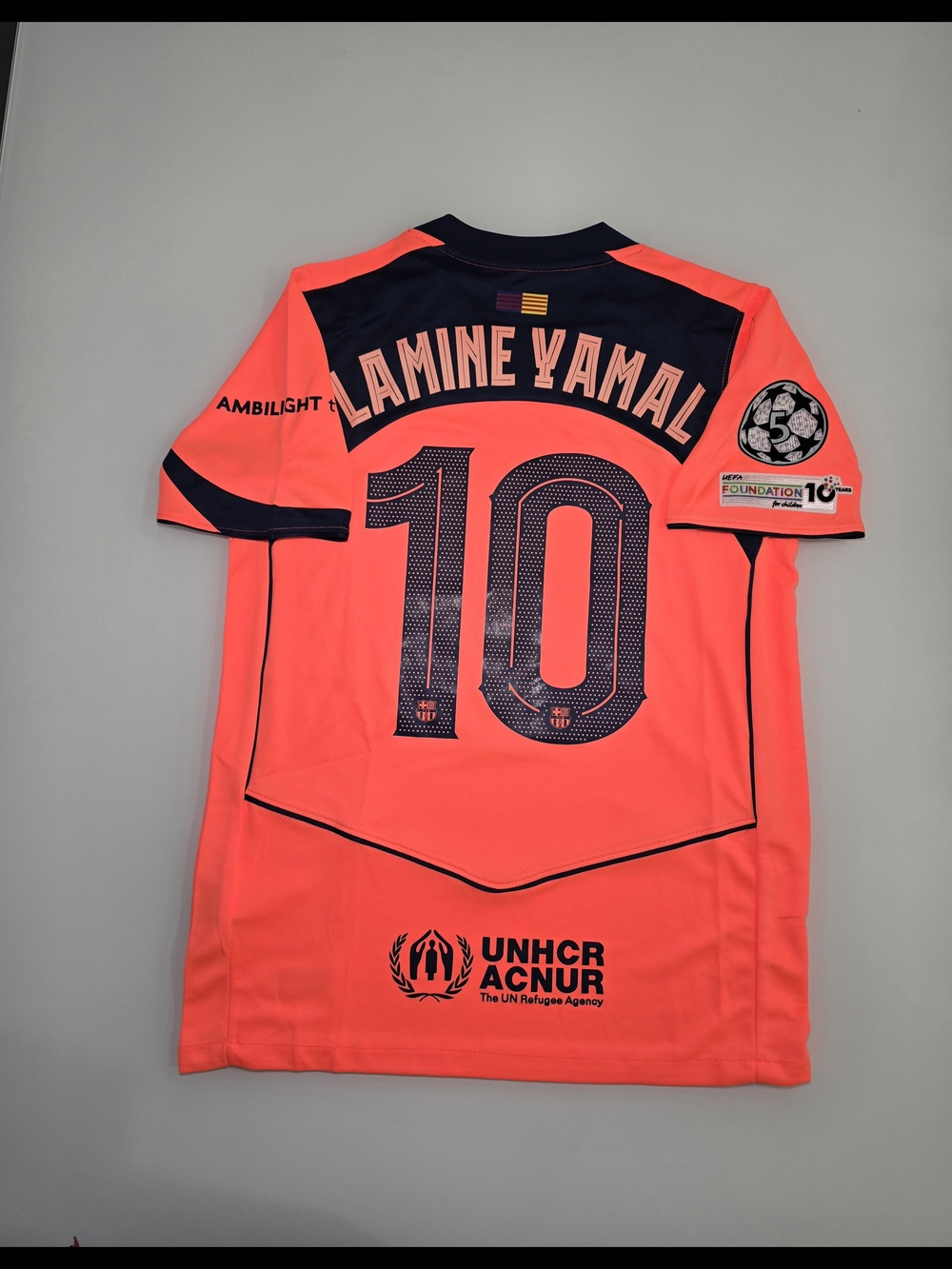 Lamine Yamal #10 Soccer Jersey - Neon Orange
